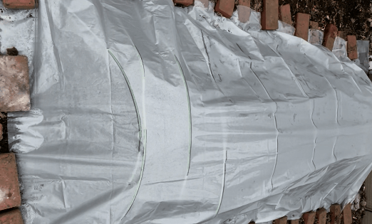 condensation inside plastic cover early spring garden humidity