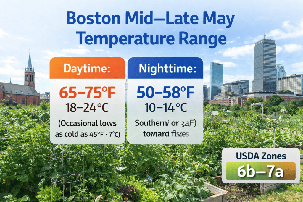 tomato planting schedule Boston last frost May seed starting indoors