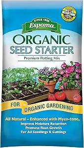 Espoma organic seed starter mix bag