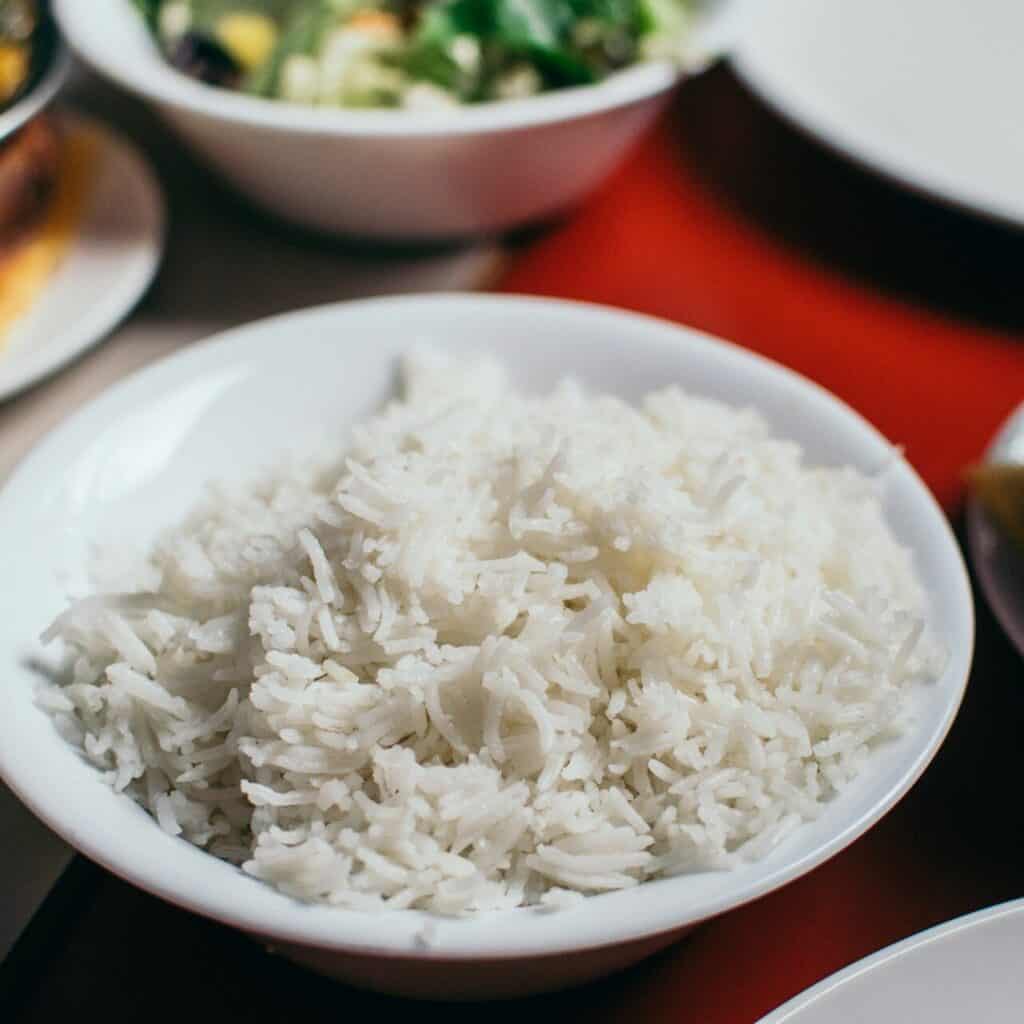  fluffy rice cooked in ceramic rice cooker