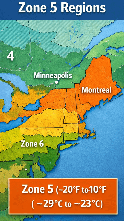 Zone 5寒冷地区番茄种植时间参考图